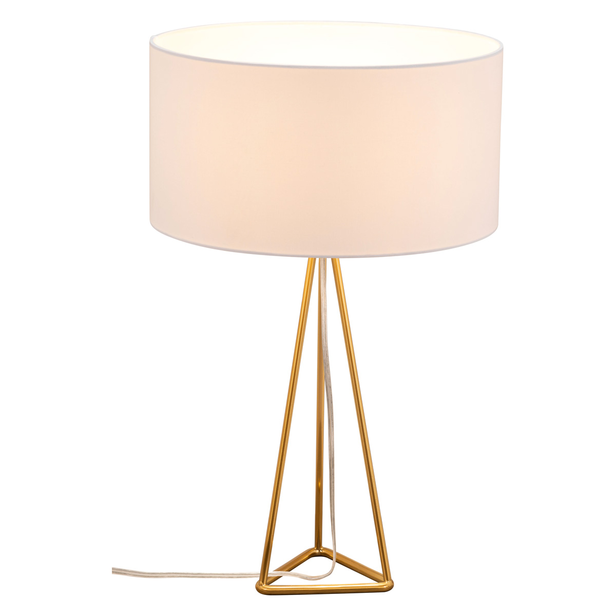 ZUO - Sascha Table Lamp in White/Brass