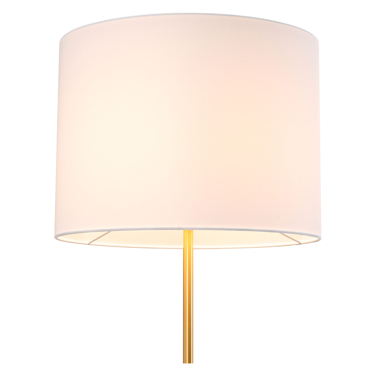 ZUO - Titan Floor Lamp in White/Brass