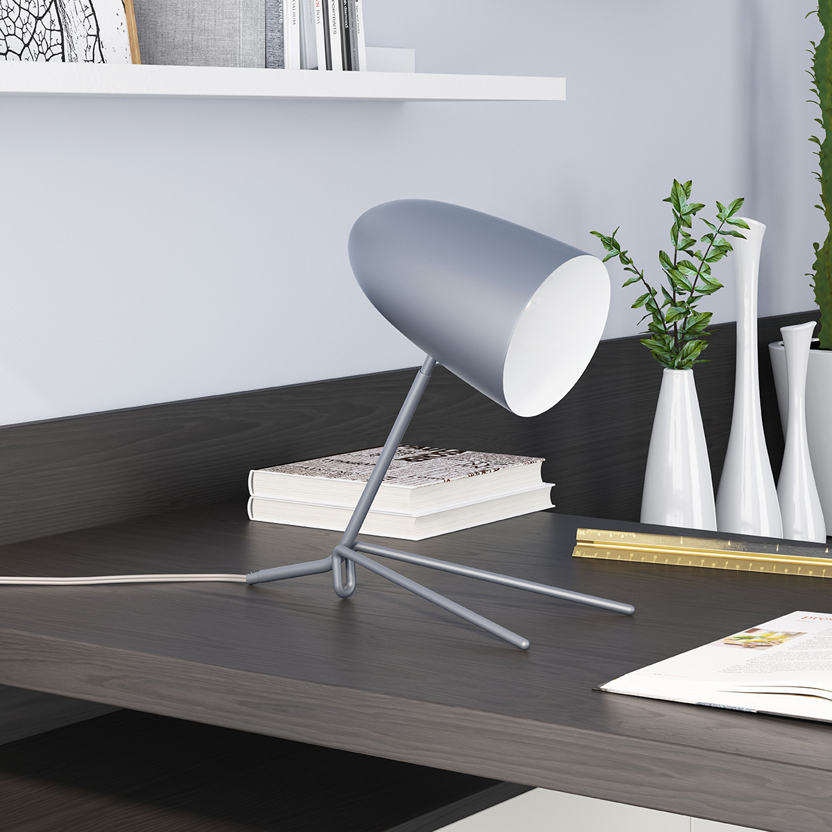 ZUO Jamison Table Lamp - Matte Gray