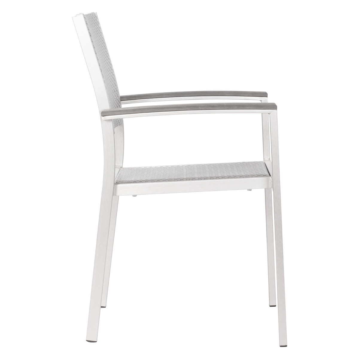 ZUO™ Metropolitan Arm Chair (Set Of 2) - Silver