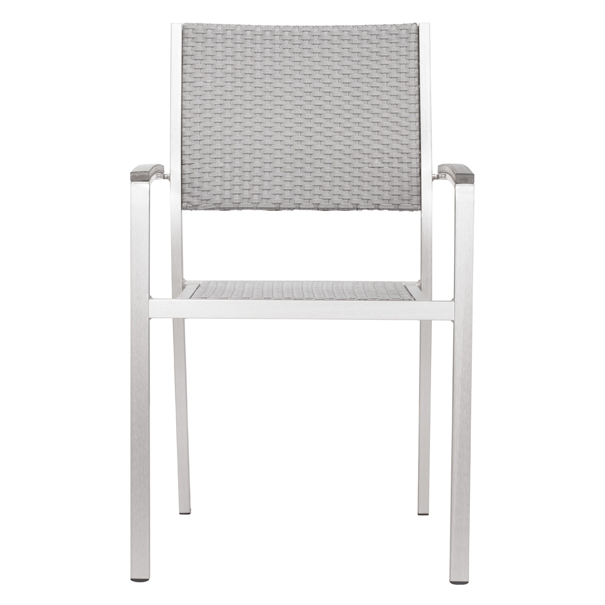 ZUO™ Metropolitan Arm Chair (Set Of 2) - Silver