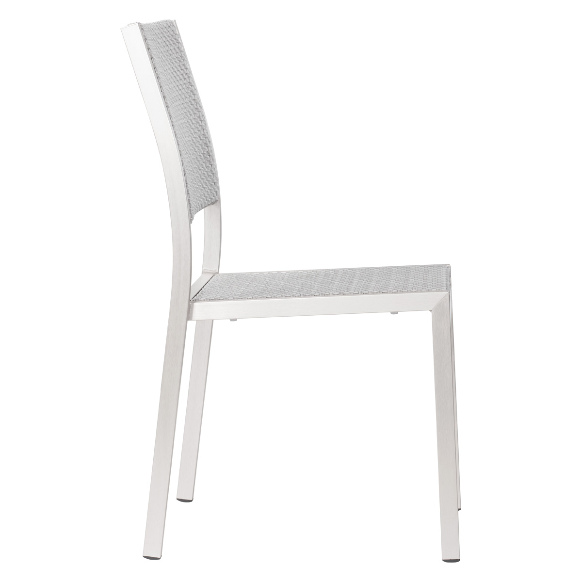 ZUO™ Metropolitan Armless Chair (Set Of 2) - Silver