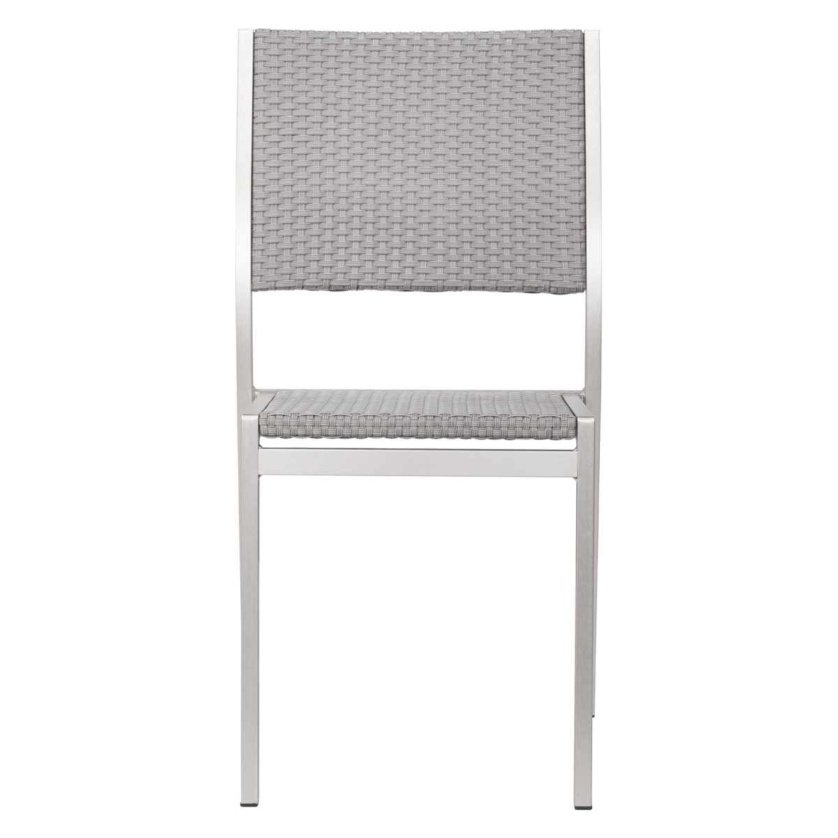 ZUO™ Metropolitan Armless Chair (Set Of 2) - Silver