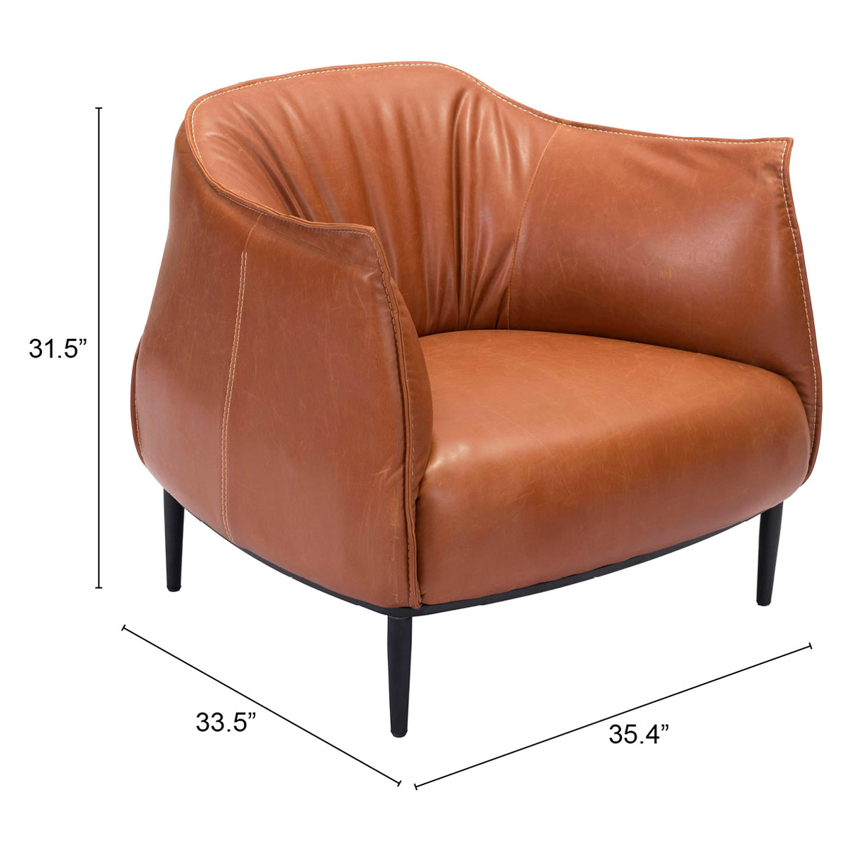 ZUO™ Julian Accent Chair - Coffee